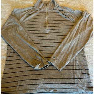 Smartwool NTS Mid 250 Pattern Zip Top‎ * 100% Merino Wool * Blk/ Gry * XL